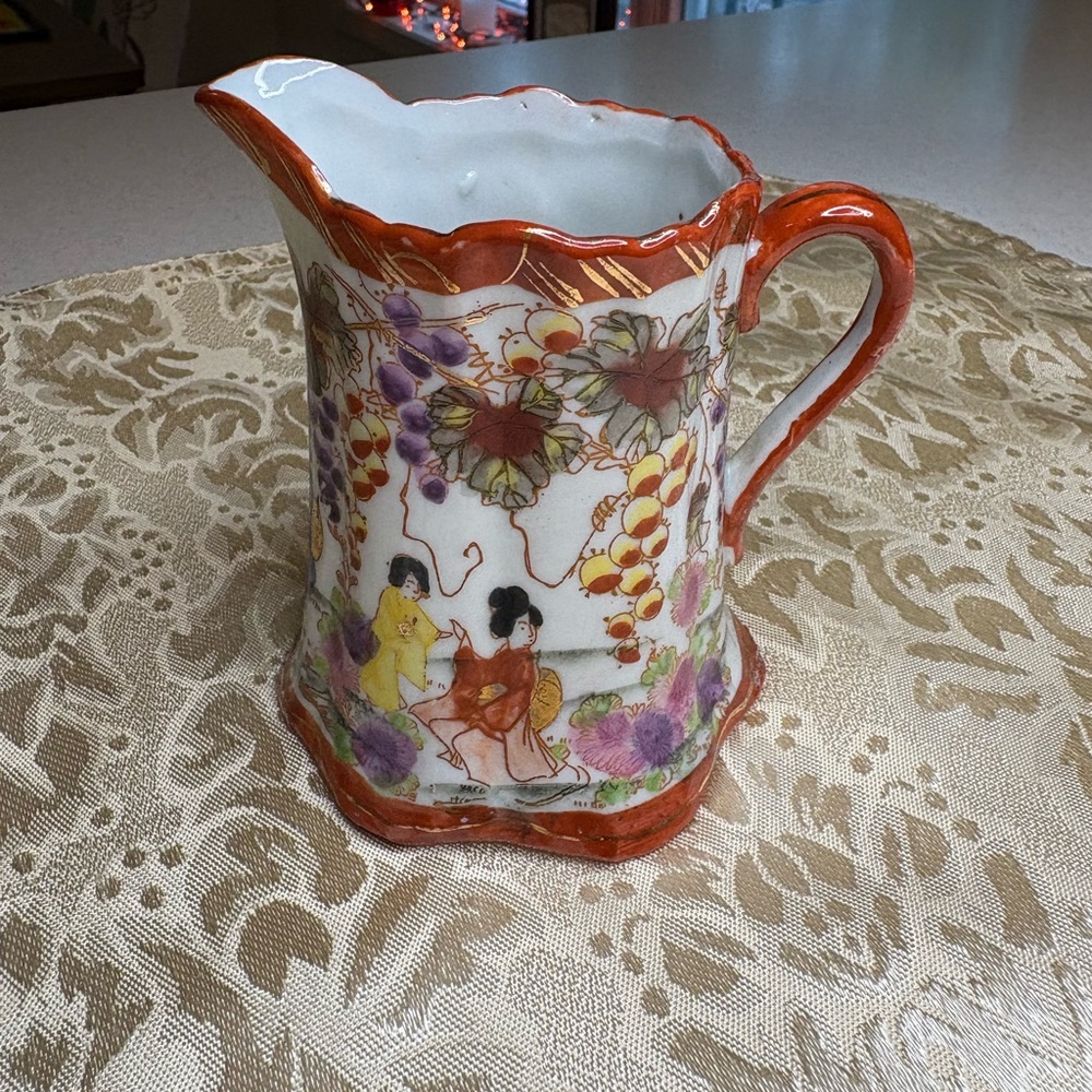 Antique Japanese Porcelain Creamer Pitcher - Picture 1 of 7